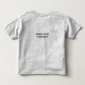 恐竜の名前 トドラーTシャツ (裏面)