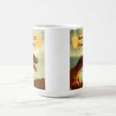 恐竜の名言デザイン コーヒーマグカップ (中央)