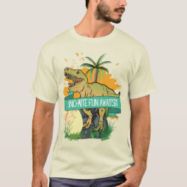 恐竜の名言 カートゥーン Tシャツ