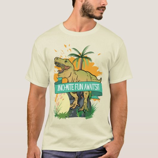 恐竜の名言 カートゥーン Tシャツ (正面)