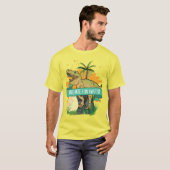 恐竜の名言 カートゥーン Tシャツ (正面フル)