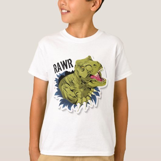 恐竜の唸り声 Tシャツ (正面)