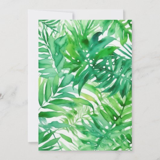 恐竜の四歳の誕生日 招待状 (裏面)