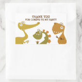 恐竜の土地ありがとうステッカー 長方形シール (バッグ)