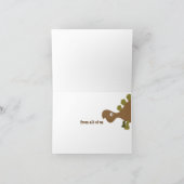 恐竜の土地誕生日グリーティングカード カード (内部)