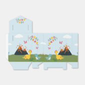 恐竜の土地/ディノの土地の誕生日パーティー フェイバーボックス (折り畳みなし)