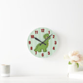 恐竜の壁時計 ラウンド壁時計 (ホーム)