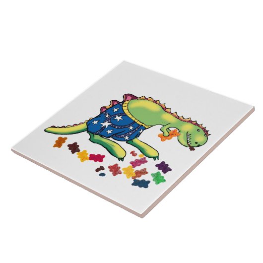 恐竜の夜食 タイル (側面)