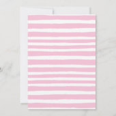 恐竜の女の子の誕生日パーティー 招待状 (裏面)