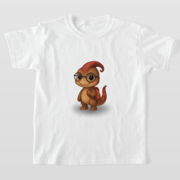 恐竜の女の子カムリのバックトゥスクールTシャツ Tシャツ
