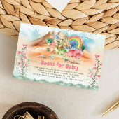 恐竜の女の子1st誕生日パーティー エンクロージャーカード