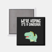 恐竜の妊娠の発表Dinoのジョーク マグネット (正面/裏面)