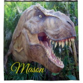 恐竜の子供たちがシャワーカーテンメイソン シャワーカーテン (正面)