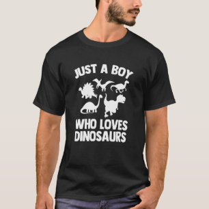 恐竜の子供たちが幼児Bを愛するクール少年 Tシャツ