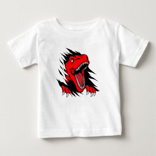 恐竜の子供たち ベビーTシャツ (正面)