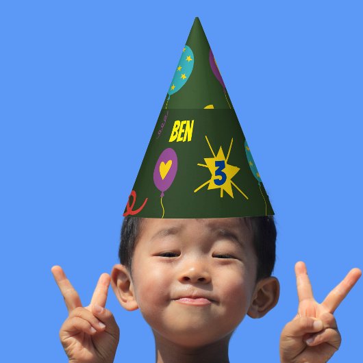 恐竜の子供のパーティー食器 パーティーハット