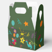 恐竜の子供のパーティー食器 フェイバーボックス (オープン)