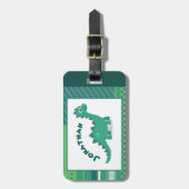 恐竜の子供のラゲッジタグ。 ラゲッジタグ (正面縦)