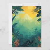 恐竜の子供の誕生日カード 招待状 (裏面)