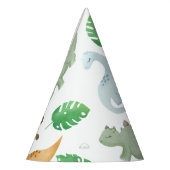 恐竜の子供の誕生日パーティーハット パーティーハット (左)
