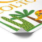 恐竜の子供用アートプリントセット（お子様の名前入り） ポスター (角)