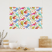 恐竜の子供用壁画ポスター 赤ちゃんの保育園 ポスター (キッチン)