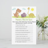 恐竜の子供部屋韻クイズ赤ちゃんシャワーゲーム (スタンド正面)