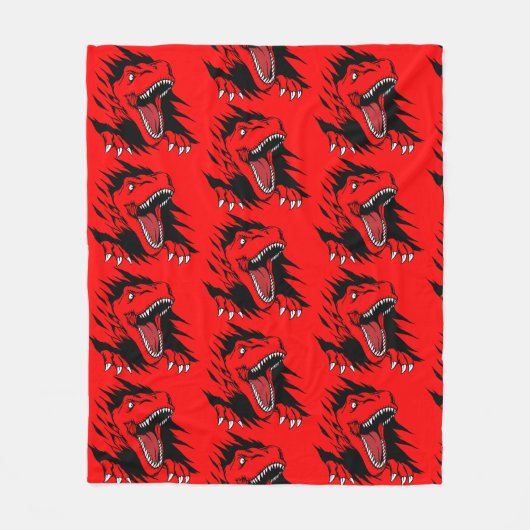 恐竜の子供 フリースブランケット (正面)