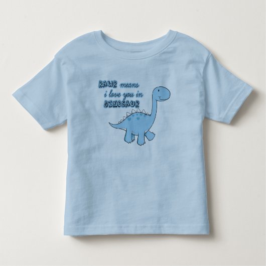 恐竜の子供tシャツ トドラーTシャツ (正面)