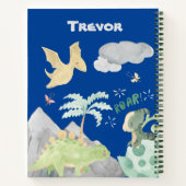 恐竜の学校のメモ一覧のスケッチ ノートブック (裏面)