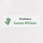 恐竜の学校の名前ラベル ラベル (デザイン2)