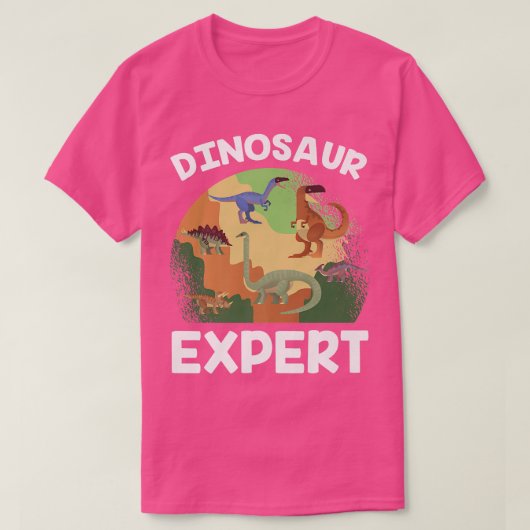 恐竜の専門家古生物学者の職業科学 Tシャツ (デザイン正面)