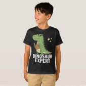 恐竜の専門家 - クールな科学のティラノサウルスの愛好家 Tシャツ (正面フル)