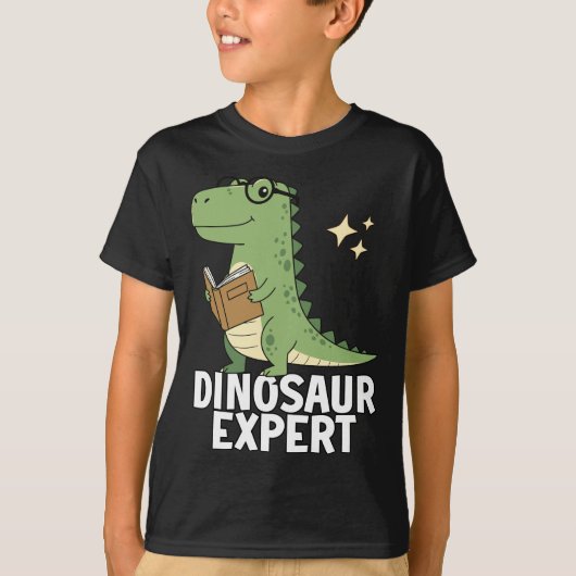 恐竜の専門家 - クールな科学のティラノサウルスの愛好家 Tシャツ (正面)