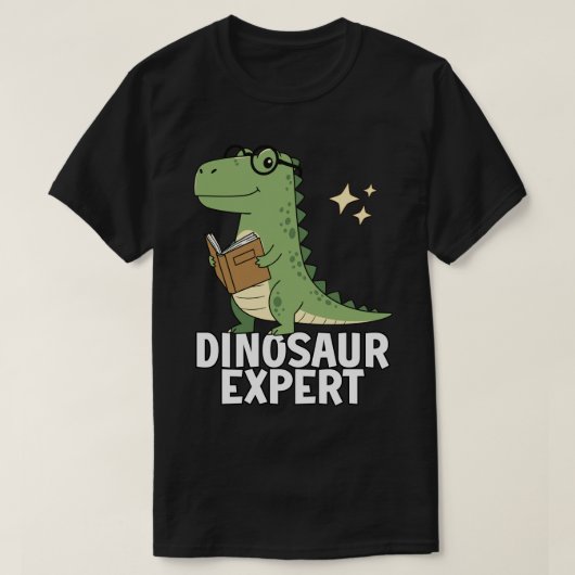 恐竜の専門家 - クールな科学 恐竜 ティラノサウルス 愛好家 Tシャツ (デザイン正面)