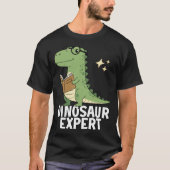 恐竜の専門家 - クールな科学 恐竜 ティラノサウルス 愛好家 Tシャツ (正面)