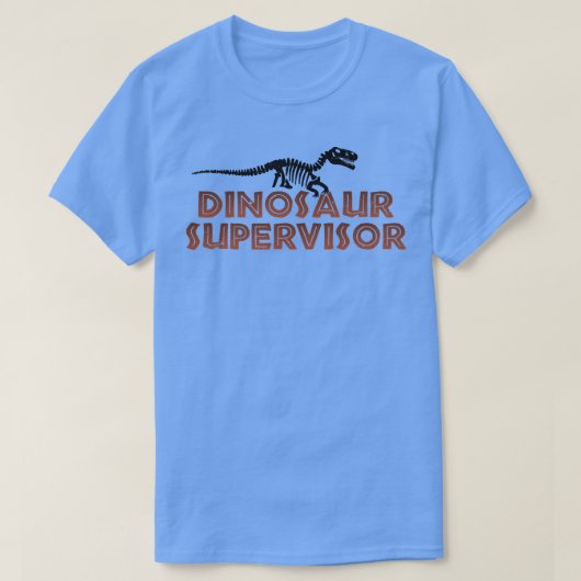 恐竜の専門家 恐竜の骨格デザイン 恐竜 Tシャツ (デザイン正面)