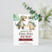 恐竜の少年の第3期バースデーバジェット紙シート (スタンド正面)