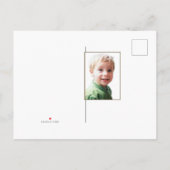 恐竜の少年の誕生日パーティーの写真 インビテーションポストカード (裏面)