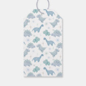 恐竜の少年の誕生日パーティー ギフトタグ (裏面)