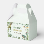 恐竜の少年の3rd誕生日パーティー フェイバーボックス (正面サイド)