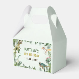 恐竜の少年の3rd誕生日パーティー フェイバーボックス