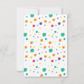 恐竜の少年7誕生日招待状 招待状 (裏面)