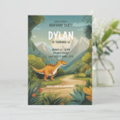 恐竜の山の森の冒険 4歳の誕生日 招待状 (スタンド正面)