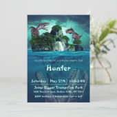 恐竜の島の誕生日パーティー 招待状 (スタンド正面)