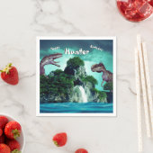 恐竜の島ハッピーバースデーパーティー スタンダードカクテルナプキン (インサイチュ)