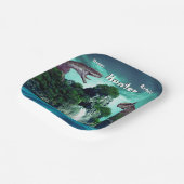 恐竜の島ハッピーバースデーパーティー ペーパープレート (傾斜あり)