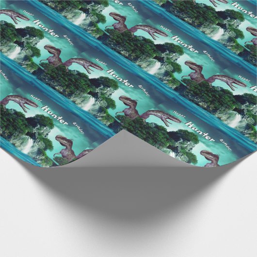 恐竜の島ハッピーバースデーパーティー ラッピングペーパー (角)