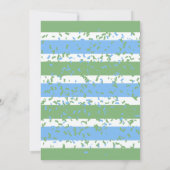 恐竜の巨大バースデーケーキ かわいい水彩の少年 招待状 (裏面)