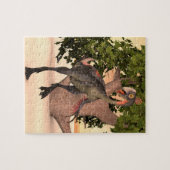 恐竜の巨大捕獲器 ジグソーパズル (横)